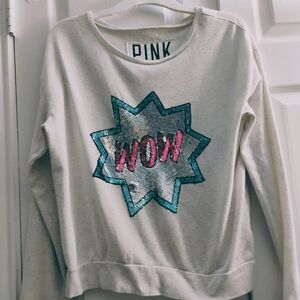 Pink sequins tee